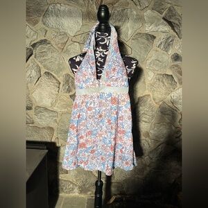 NWT DUWMCON Floral Print Tankini S